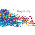 Dazzled By Ribbon Birthday Card - White Unlined Envelope